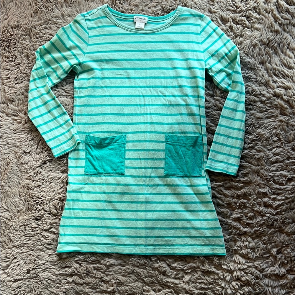 Crewcuts by JCrew Green Long Sleeve Dress